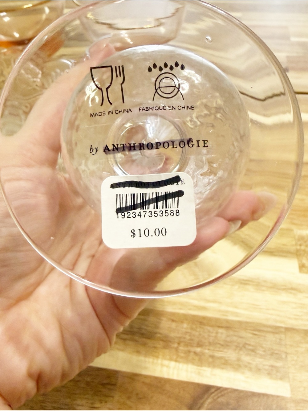 Anthropologie Assorted Set of 7 Glass Coupe Champagne Juice Glasses Multicolor - Picture 5 of 10